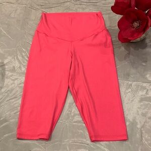 🌹 Offline by aerie • HOT Pink with shimmer soft workout leggings